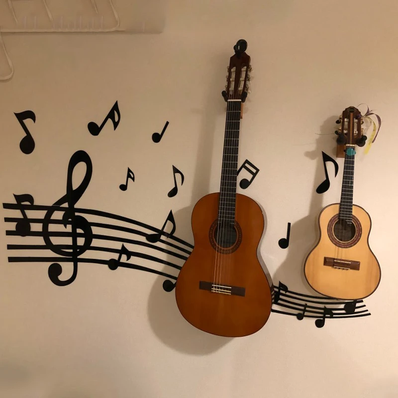 Staff Note Acrylic 3d Wall Stickers For Kids Room Dance Room DIY Art Wall Decor Music Classroom Home decoration