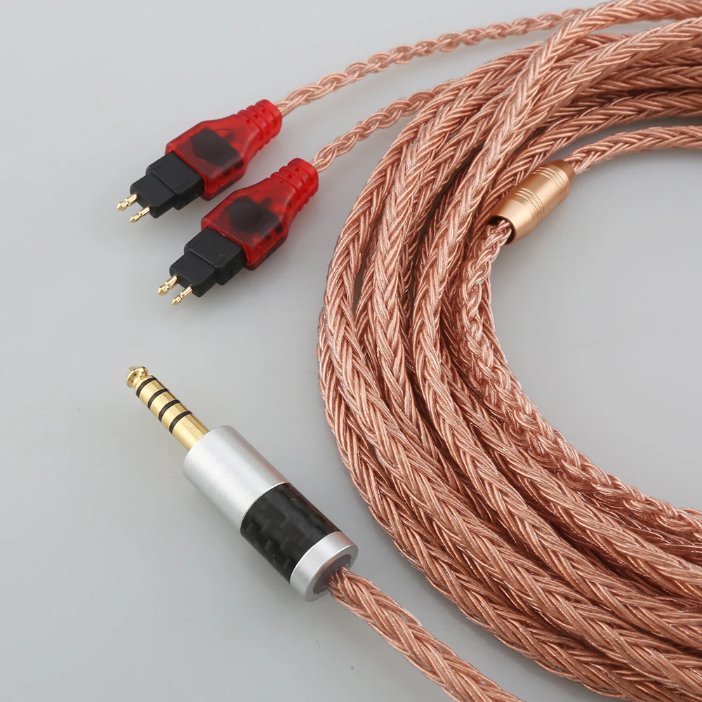 2.5mm 3.5mm zbalansowane XLR 16 rdzeń 99% 7N OCC kabel do słuchawek do Sennheiser HD580 HD600 HD650 HDxxx HD660S HD58x HD6xx słuchawki