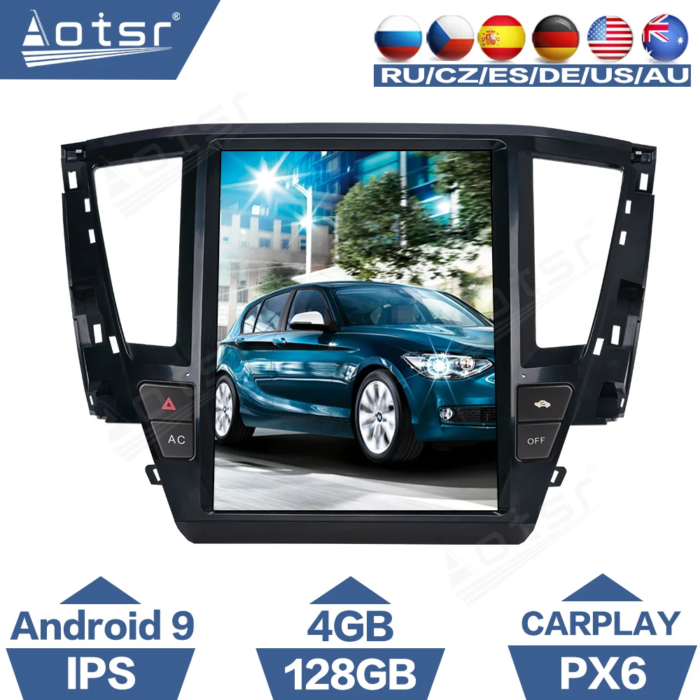 

For Mitsubishi Pajero Sport 2020 2021 Tesla Vertical Screen Android Car Radio GPS Navi CarPlay Multimedia Player PX6 Autoradio