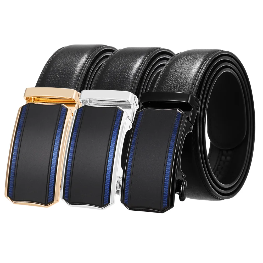 

New Designer Belts for Men Metal Automatic Buckle Waist Belt for Luxury Fashion Cowhide Men's Belt Novelty 3.5cm Zp136-24483-1