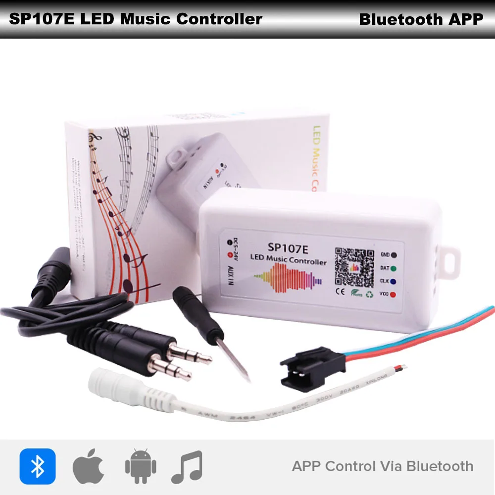 WS2812B WS2811 SK6812 Led Strip Controller Bluetooth SP105E SP107E SP110E WIFI SP108E SP501E Music SP601E Magic Control DC5V-24V