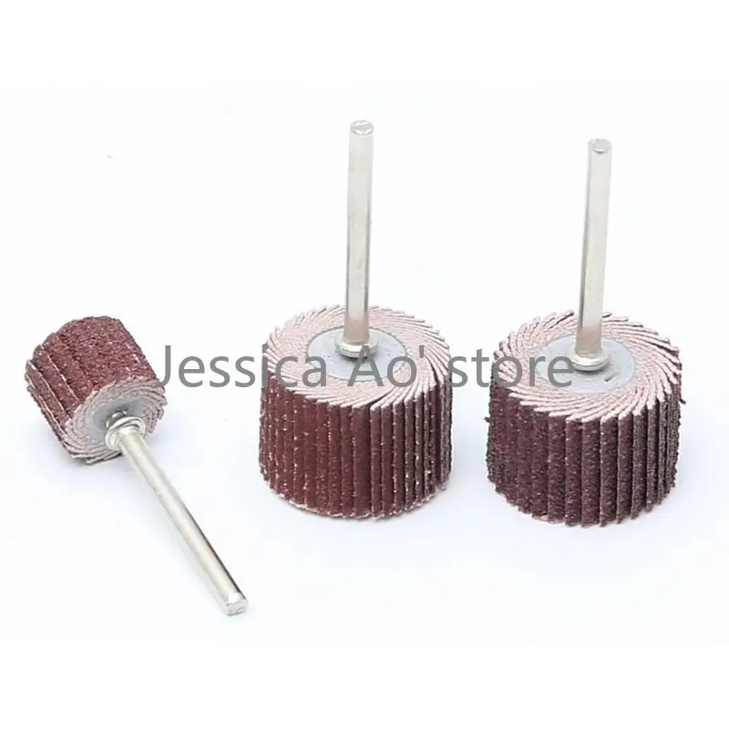 26pcs 8-10mm utensili elettrici carta abrasiva mola disco lamellare mulino elettrico testa di lucidatura legno metallo ruggine rimuovere la carta vetrata
