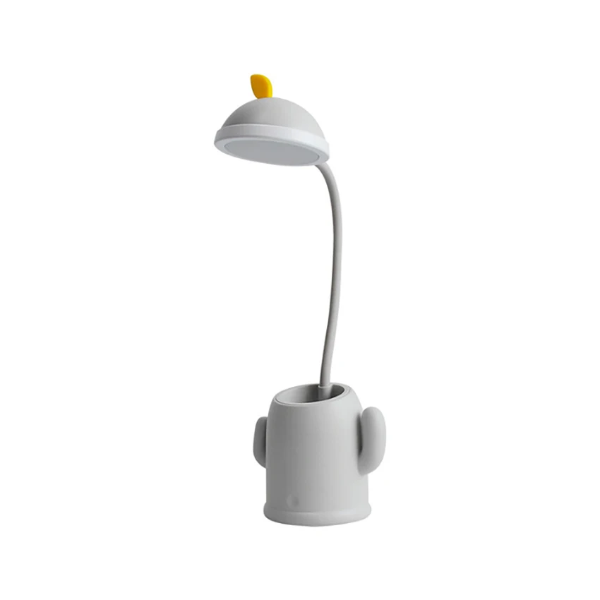 Lampe de bureau LED aste USB avec porte-stylo pour enfants, lumière de protection des yeux, écoliers, dortoir, table
