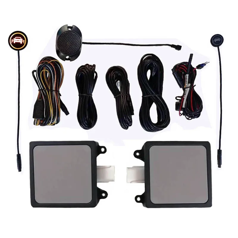 Blind Spot Monitor Microwave Radar Led Light Warning System Security Drive Both Sides Lane Sensor Detector Assistant