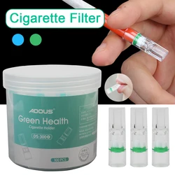 Disposable Tobacco Cigarette Filter 100pcs Cigarette Cleaning Holder Converter Health Care Smoking Reduce Tar Filtration