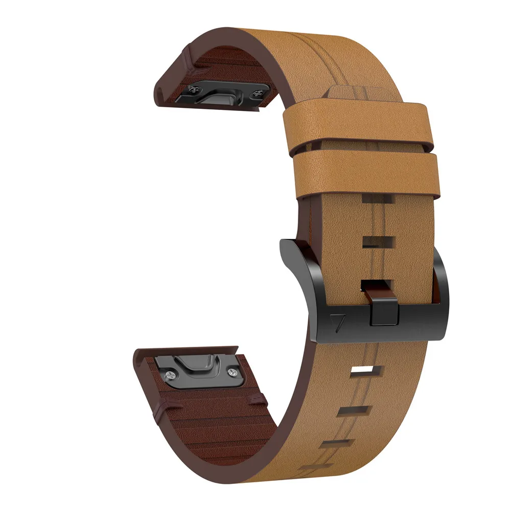26mm 22mm 20mm Smart Watch Band Strap Watch Quick Release Leather Easyfit Wristband For Garmin Fenix 7X 7 5S 7S 6X 6 Pro 3 3HR
