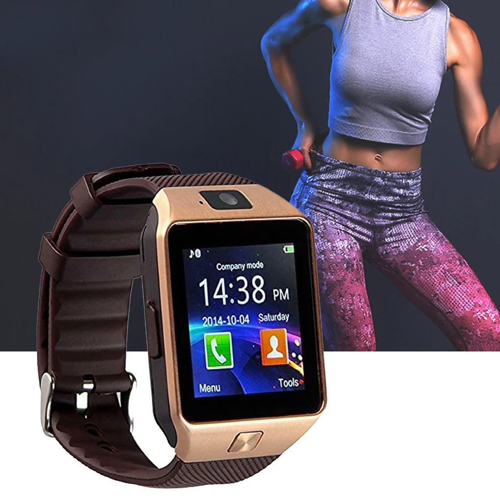 DZ09 Bluetooth Sport Smart Watch Support SIM Card 1.56 inch Touch Screen Wristwatch for iPhone for Samsung