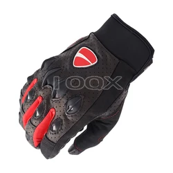 Free Shipping For Ducati Leather Gloves Motorcycle Motocross ATV Downhill Cycling Riding Racing Genuine Leather Gloves