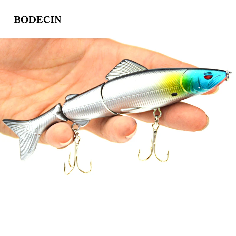 1pcs 17.7g 125mm Fishing Wobblers Lure Wobbler Lures Bait For Fish Peche 3 Segments Minnow Swimbait Hard Baits With Steel Ball