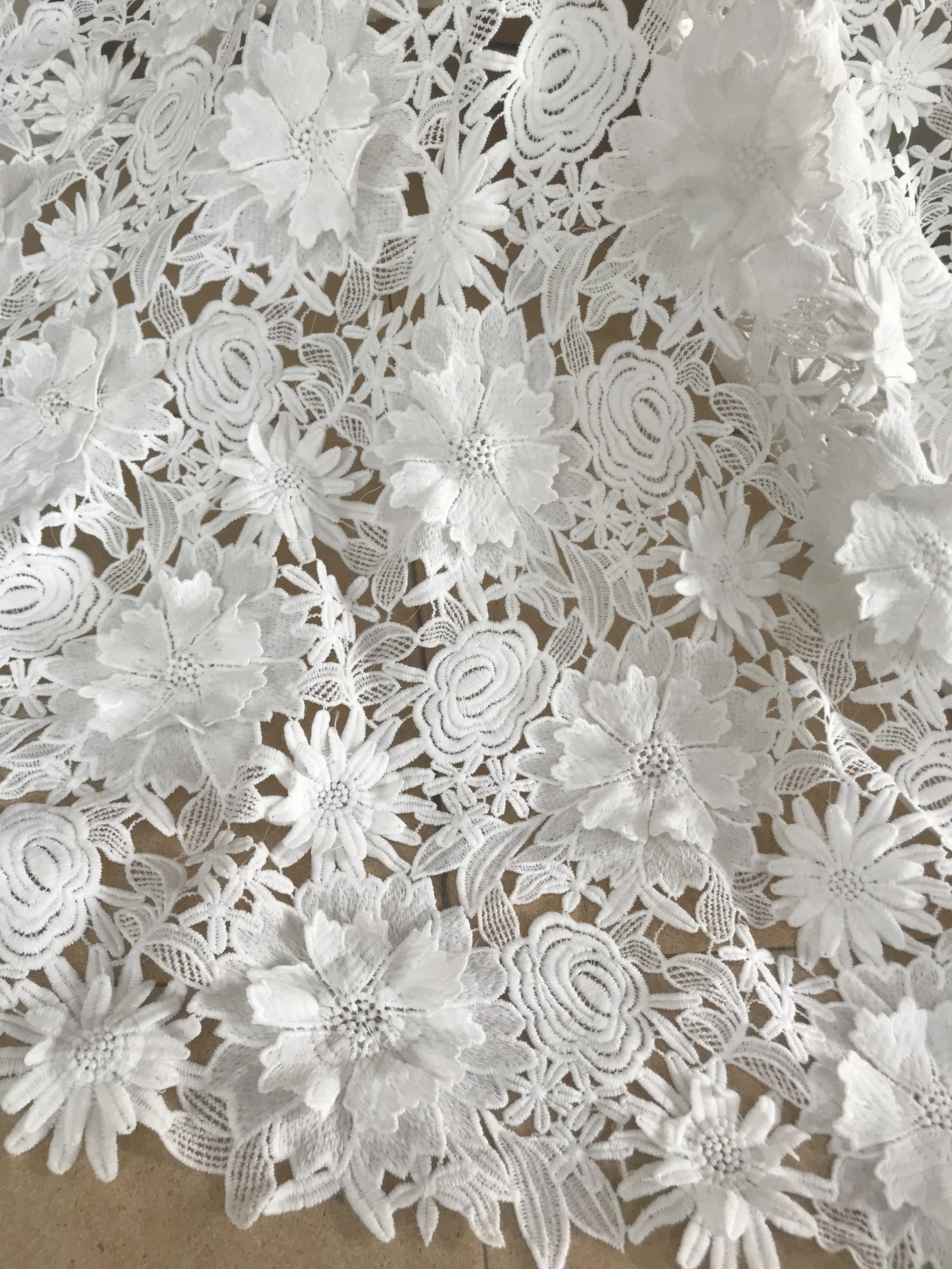 sexy french net with ZH-58883 white embroidery mesh tulle lace fabric for wedding/evening dress/party