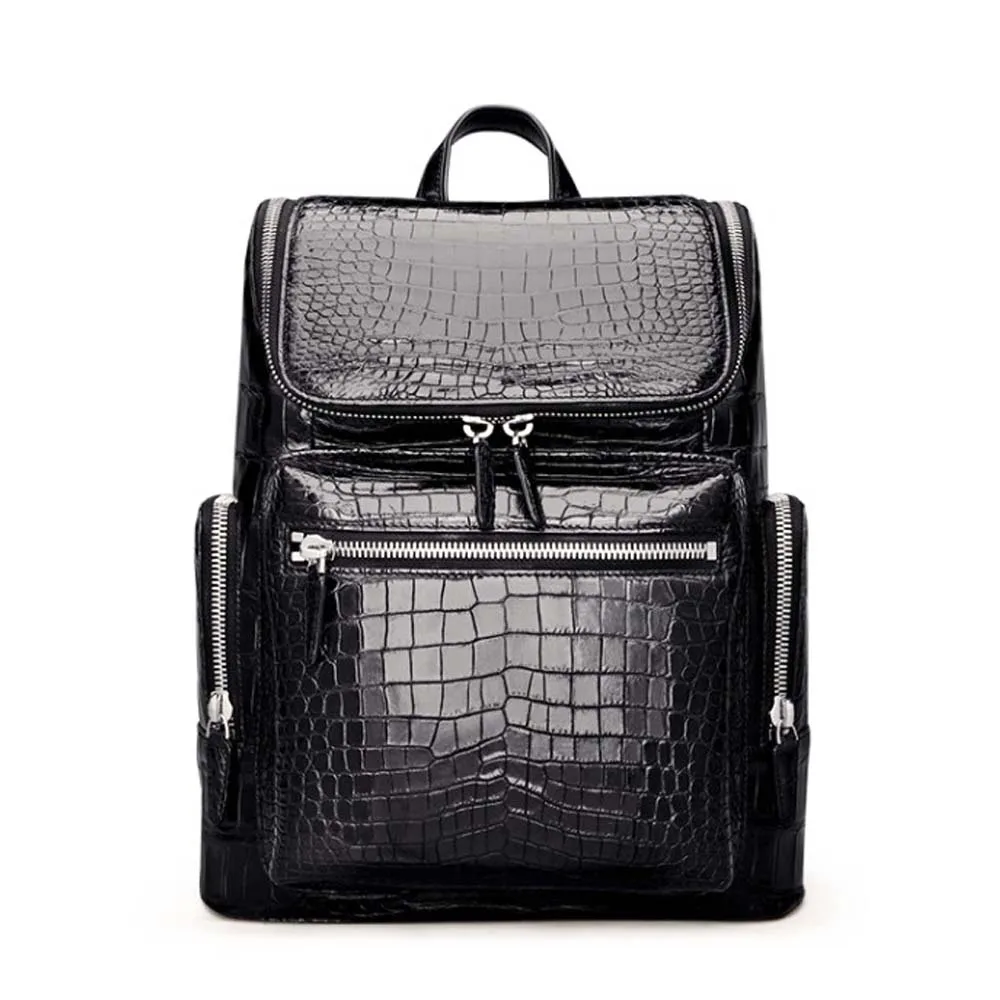 

madun Thailand Import crocodile skin Backpack male Crocodile men Backpack new high-capacity business leisure Travel