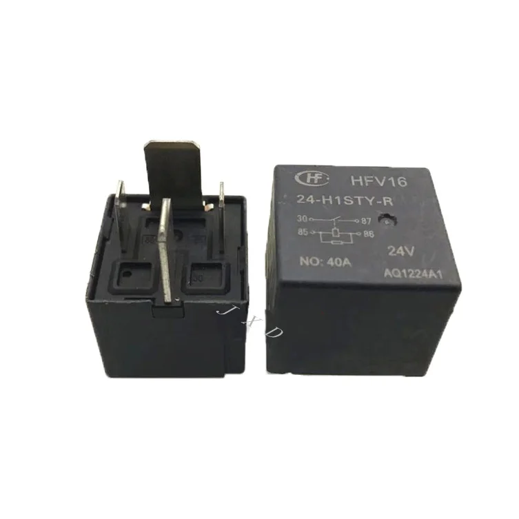 HOT NEW 24V relay HFV16-24-H1TY-R HFV16 24 H1TY R general HFV16-24-H1STY-R HFV16 24-H1STY-R HFV1624H1STYR 24VDC DC24V40A 4PIN