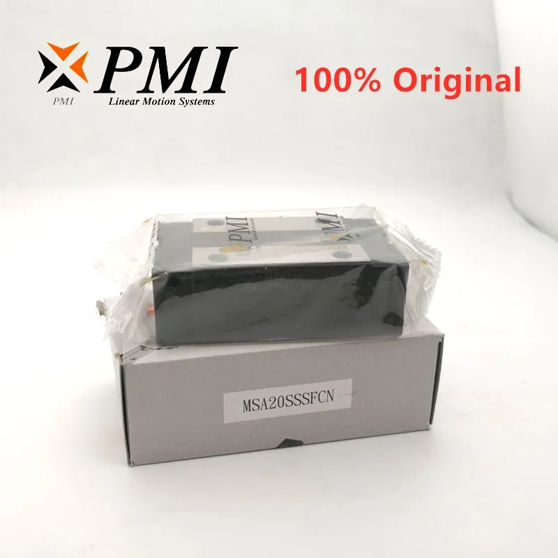 2 Stück Original Taiwan PMI MSA20S MSA20SSSFC N Linearführungsschlitten für CO2-Lasermaschine CNC-Fräse MSA20S-N – Detail 6