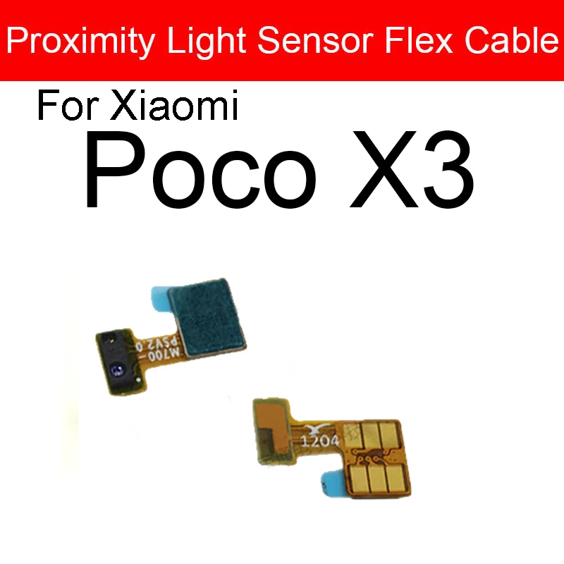 For Xiaomi Pocophone POCO X3 Pro X3 NFC Proximity Ambient Light Sensor Flex Cable Ribbon Replacement Parts