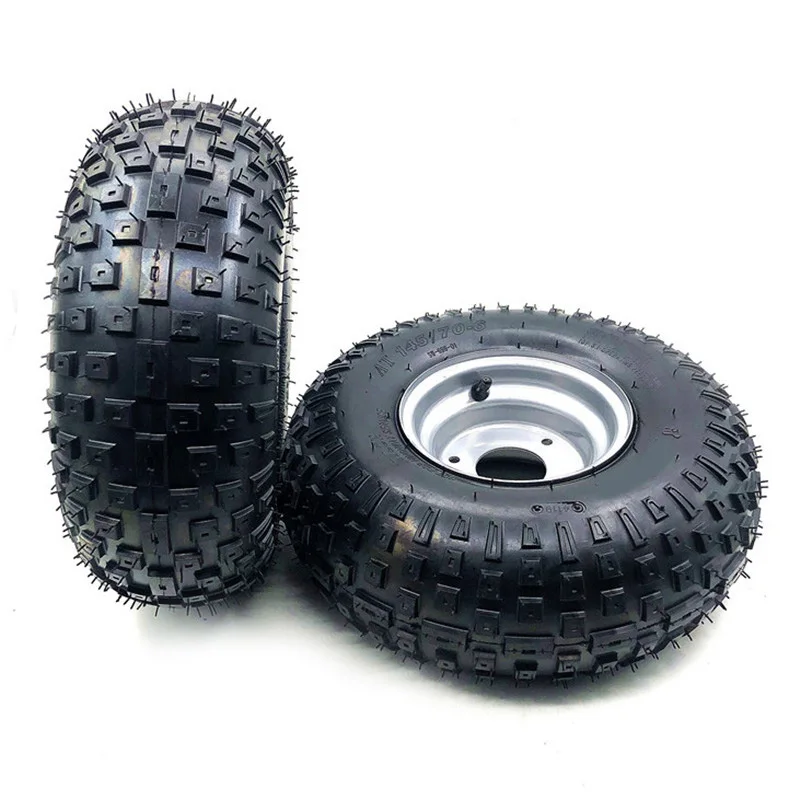 6 Inch ATV Wheel 145/70-6 All Terrain Vehicle Tyre Fit For 50cc 70cc 110cc Small ATV Quad Front Or Rear Wheels 