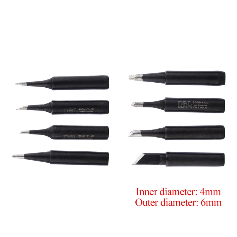 10PCS/Lot Lead-Free Soldering Iron Tip 900M-T-K/SK/I/IS/B/1C/2C/3C/4C/0.8D/1.2D/1.6D/2.4D/3.2D/SB For 936 937 Soldering Station