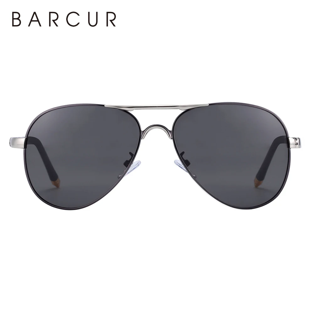 BARCUR Männer Pilot Sonnenbrille Luftfahrt UV400 Polarisierte Sonnenbrille Frauen Brillen Gafas De Sol Shades