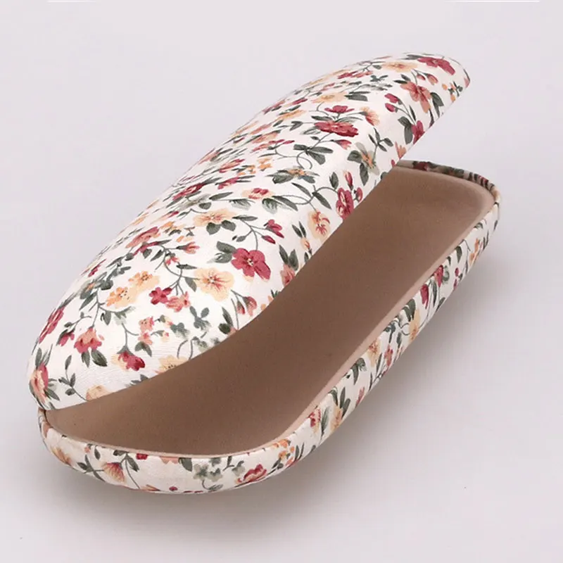 Fashion Portable Glasses Case Simple Glasses Box Chinese Style Spectacle Case Floral Printed Sunglasses Bag Transparent Cases