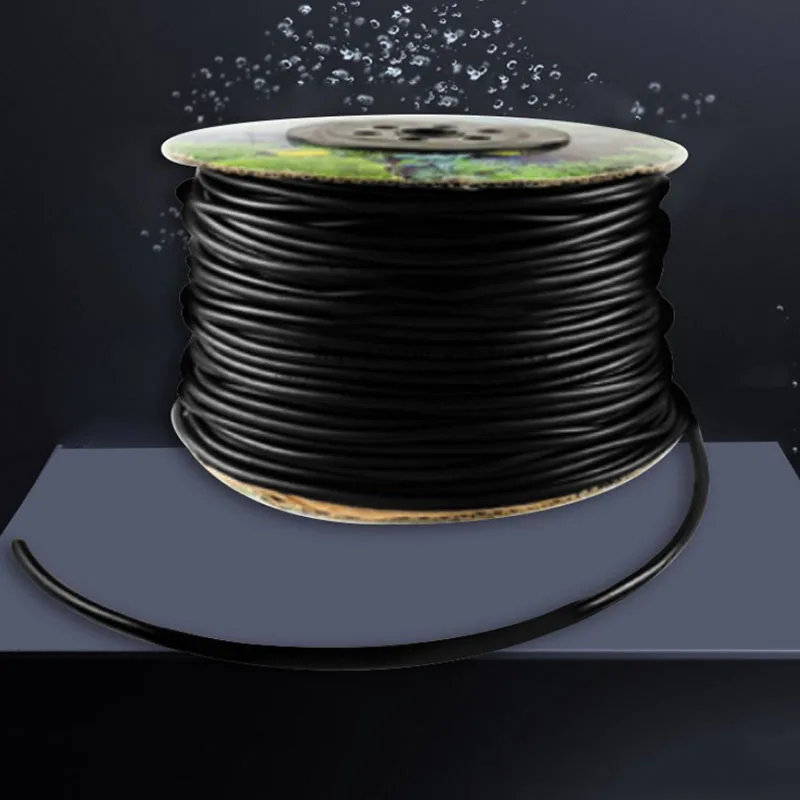 Black Aquarium 1m/3m/5m/10m Oxygen Pump Hose Air Bubble Stone Aquarium Fish Tank Pond Pump Tube 4*6mm
