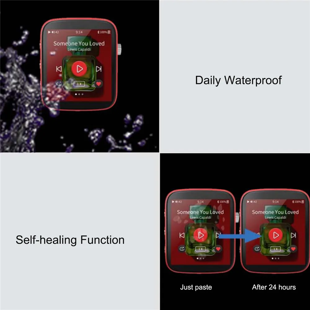 Professional HD Hydrogel Film Full Cover Screen Film Scratchproof Screen Protector Film for Shanling Q1 MP3 Player Spare Parts