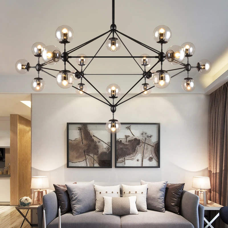 

Modern led chandeliers lustre industriel living room decoration light vintage chandelier lighting suspension luminaire nordique