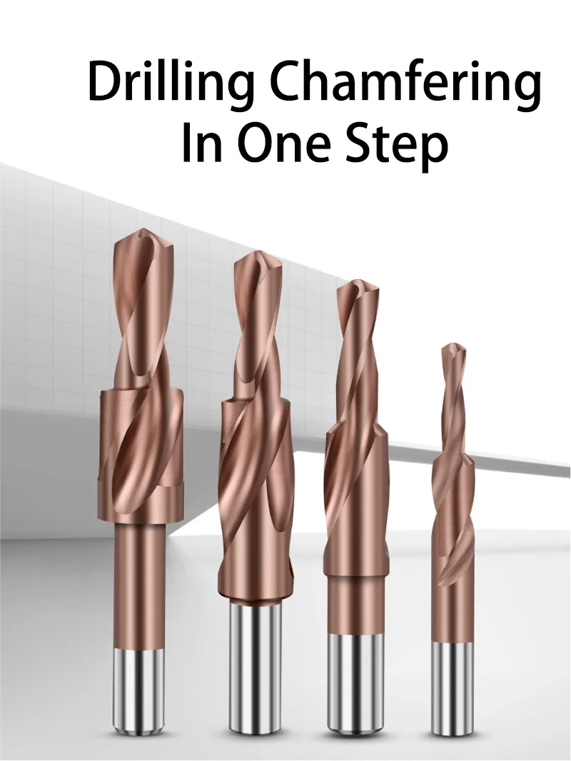 M35 Cobalt Two Stage Step Drill Bit M3-M12 Screw Counterbore Twist Countersink Drill For Stainless Drilling And Chamfering