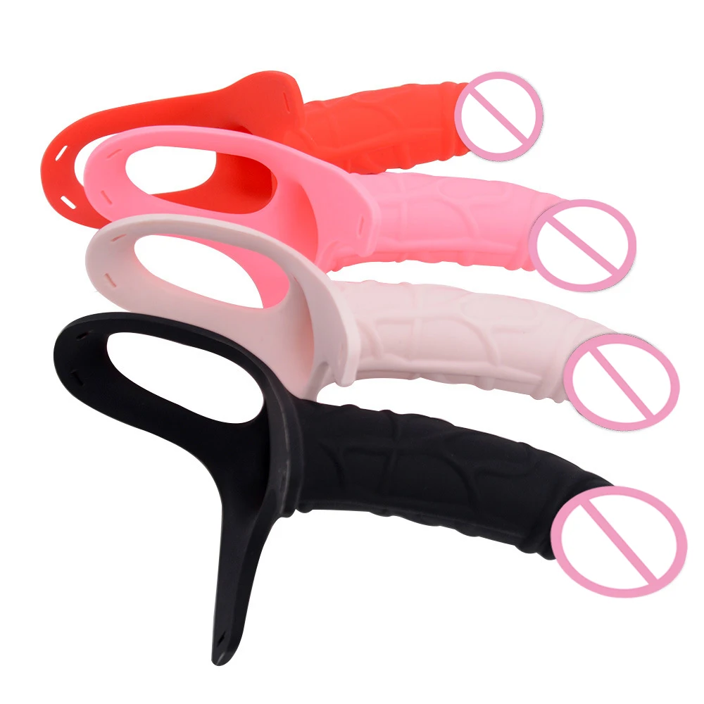 Culotte gode à sangle creuse en silicone pour hommes, agrandissement du pénis, prolongateur de pénis, sangle d'agrandissement sur le vagin, jouet sexuel Mastyellar ator