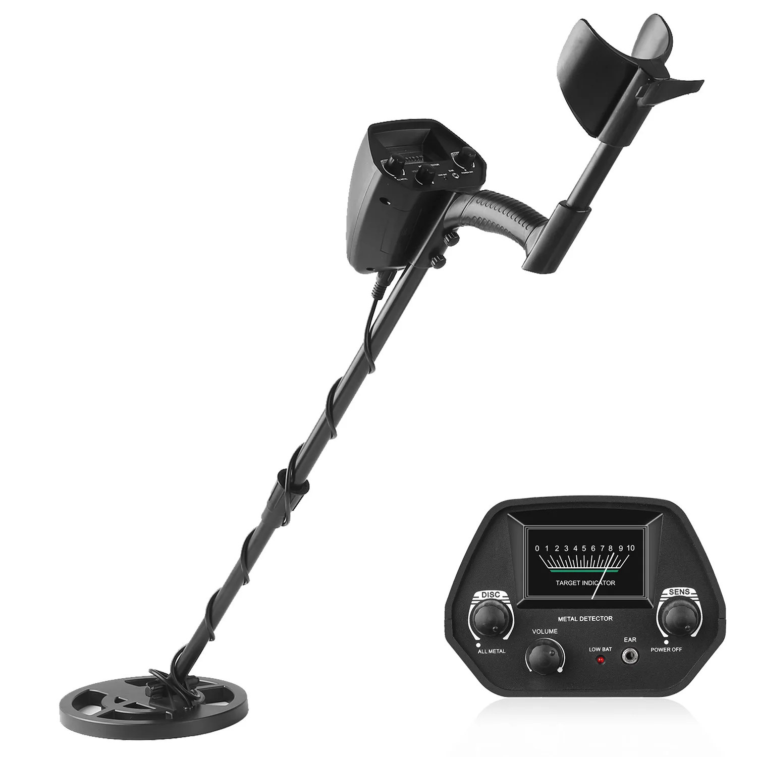 GTX5030 Portable Light weight Underground Metal Detector with waterproof search coil Length Adjustable High sensitivity