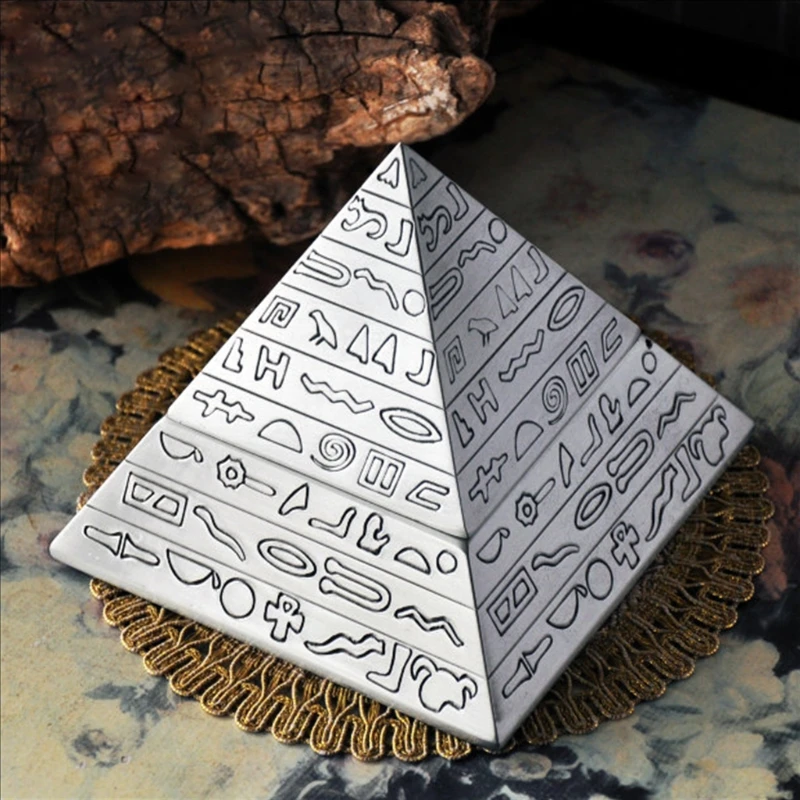 Pyramid Ashtray Epoxy Resin Mold Smoke Storage Box Casting Silicone Mould