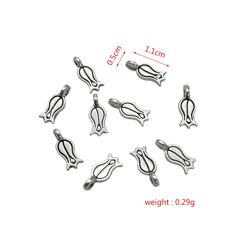 600pcs Charm Lilac Rosary Pendant for Jewelry Making DIY Handmade Bracelet Necklace Accessories Material Wholesale