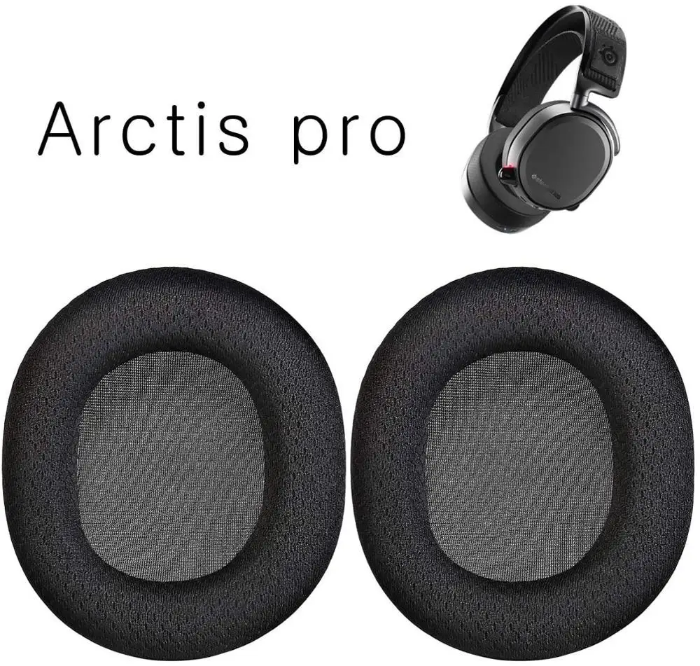 Replacement Ear Pads/Ear Cover for SteelSeries Arctis Pro Arctis 5 Arctis 3 Wireless Game Headphone Repair Parts-Black