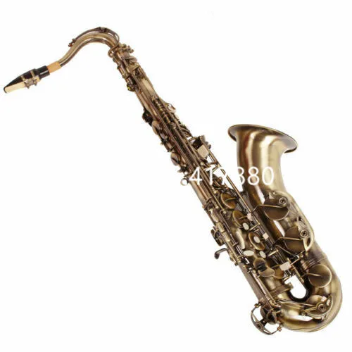 High Quality Tenor Saxophone Bb Tune  Wind Instrument Brass Antique copper with case Free Shipping