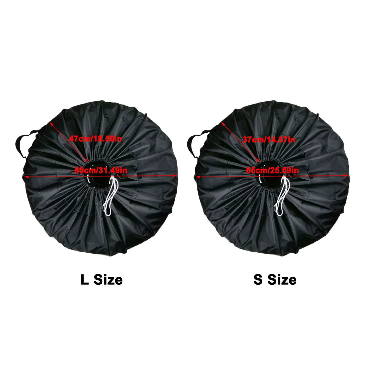 4PCS Auto Tyre Accessories Universal Spare Tire Cover Case Polyester Car Tires Storage Bag Wheels Tires Parts Tire Accessories