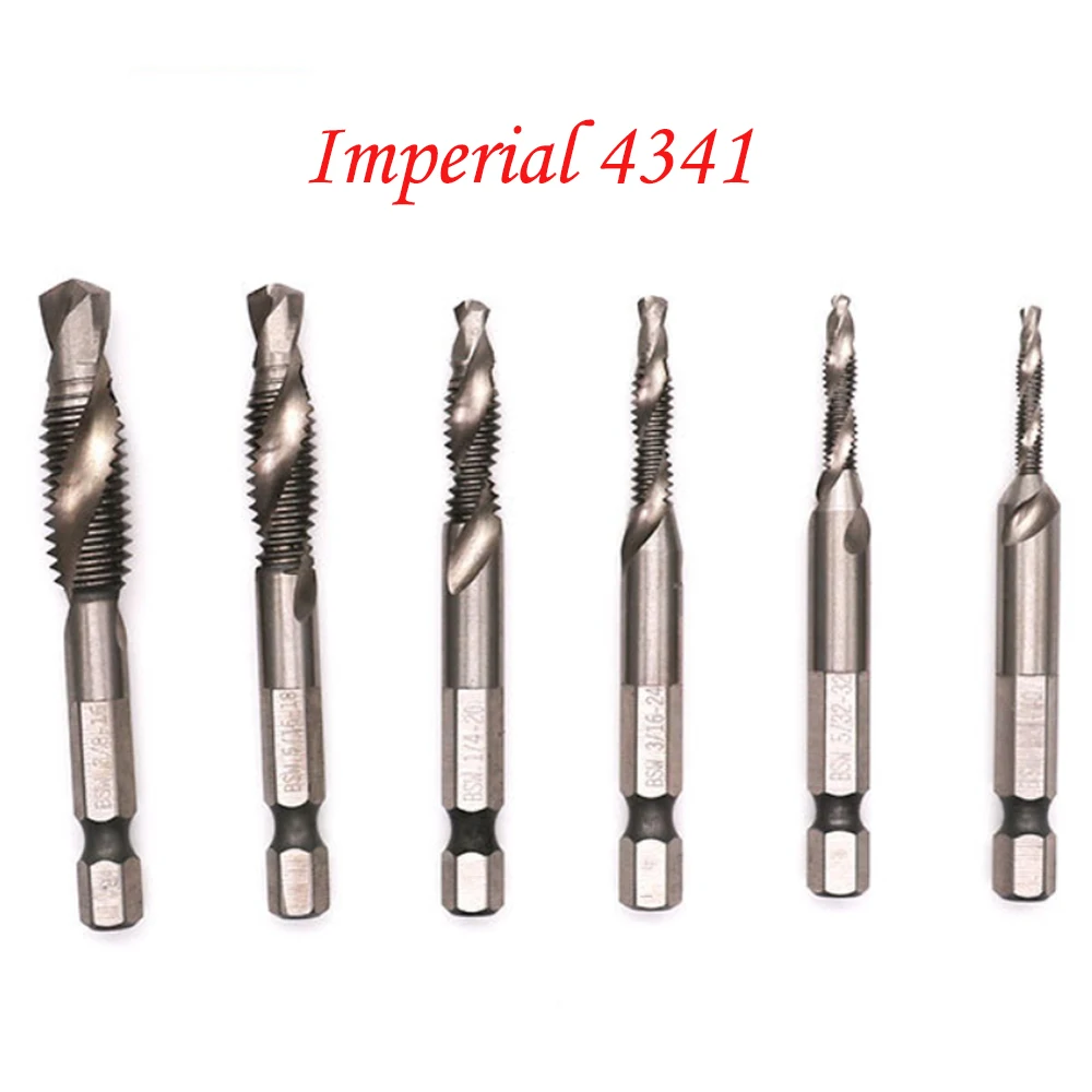 WENXING Imperial 4341Multi-functional Compound Tap Screw Machine Open Hole Tapping Chamfering Integrated Tap Drill Bits