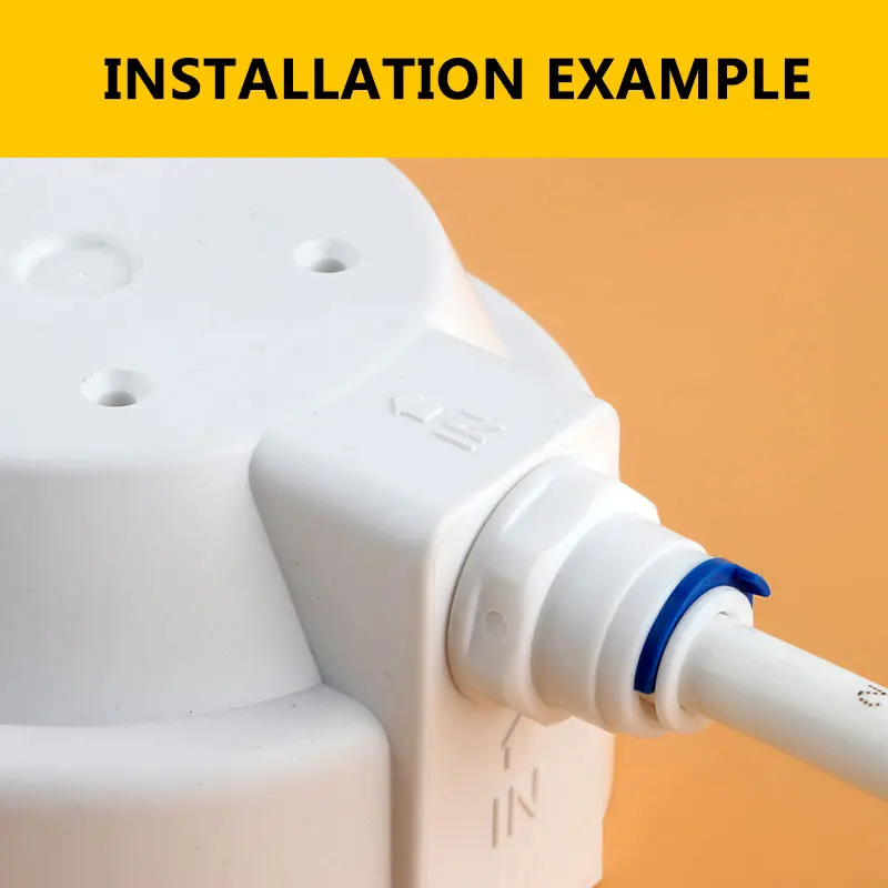 1/2 "Ren Ngoài 3/8" Ống Kết Nối Trực Tiếp Thẳng Kết Nối Nhanh 43W RO Nước Đường Kính Ngoài 20MM Kèm Ống