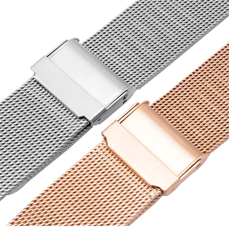 Milanese Loop Bracelet Stainless Steel Band Double Insurance Buckle for Daniel Wellington 16 18 20 MM Bracelet Wrist Watchband image 5