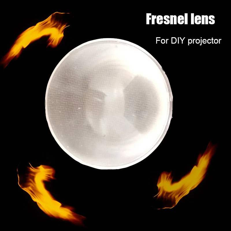 Dia150mm Fresnel Lens For Diy projector Fresnel led lens solar concentrator Flashlight F55/70/80/90/100/120/140/200/ 210mm