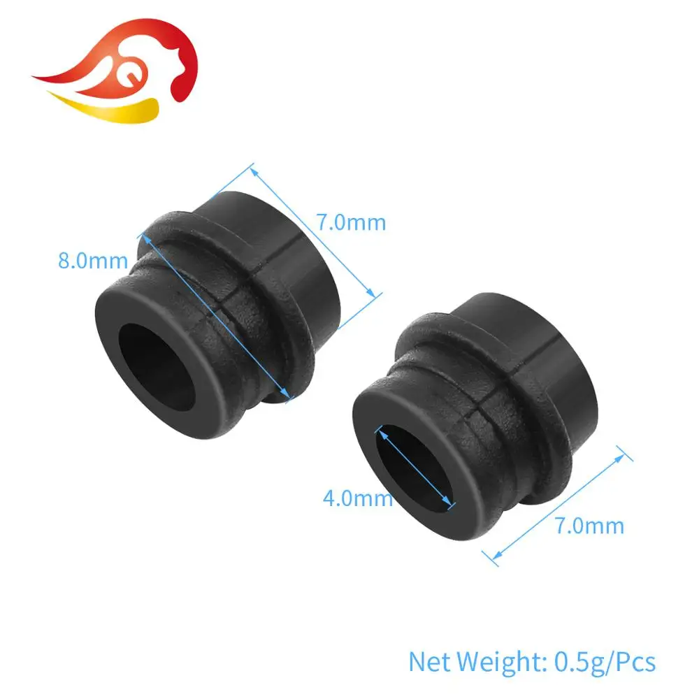 QYFANG 4mm Diameter Strong Plastic Hose Tail Pipe Soft Rubber Sleeve for Connector Audio Jack Metal Adapter Earphone MMCX Plug