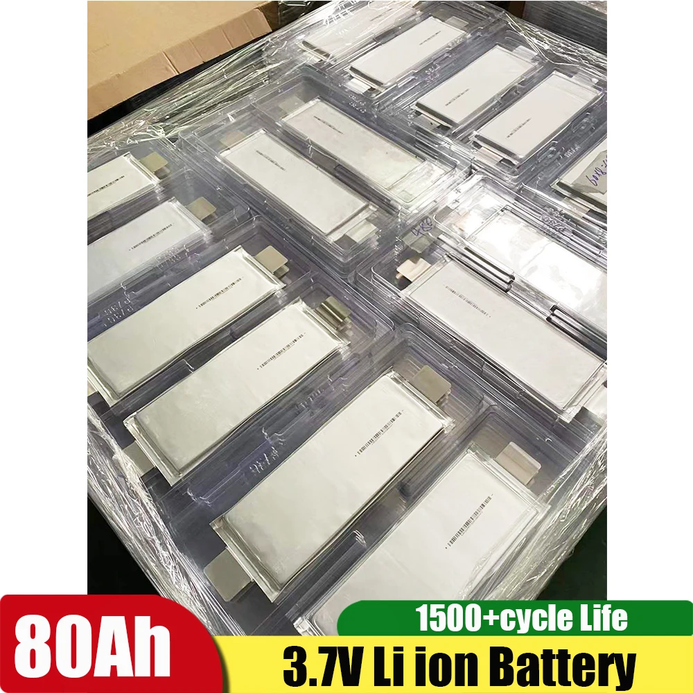 20pcs/lot NEW 3.7V 80ah Electric Car Solar Energy Storage Battery Lithium Polymer Battery DIY 12V 24V 48V 60V