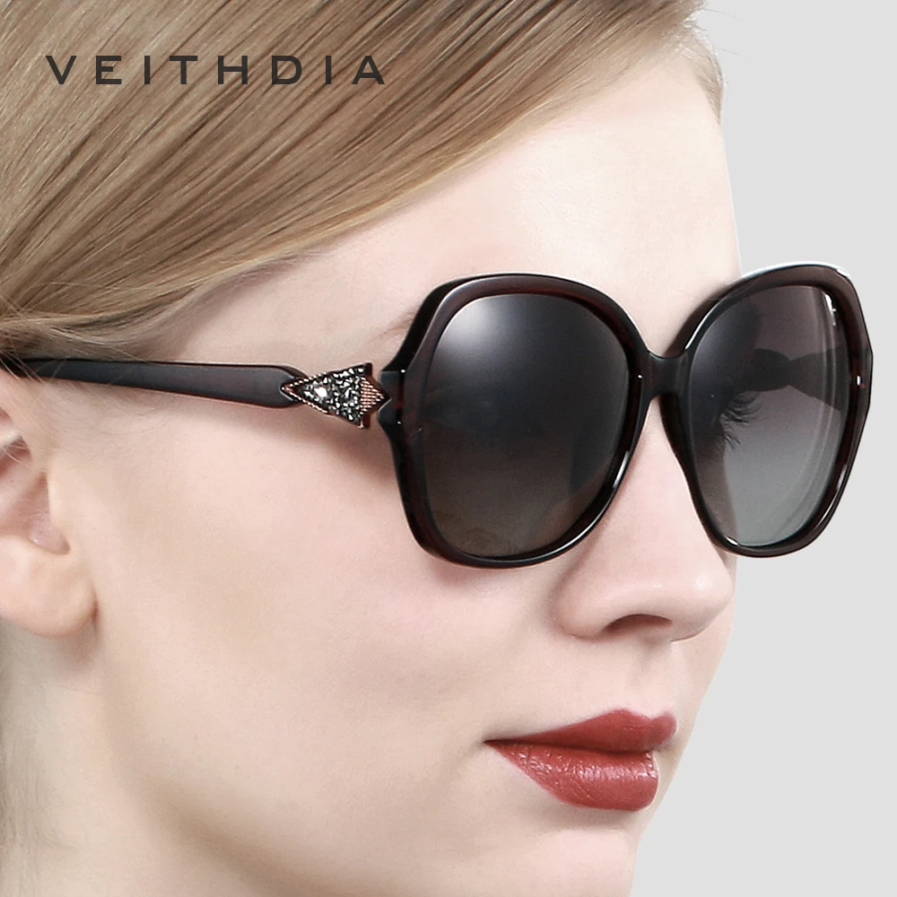 VEITHDIA Women Sun Glasses Polarized UV400 Lens Luxury Ladies Fashion Gradient Sunglasses Eyewear Accessories For Female 3068