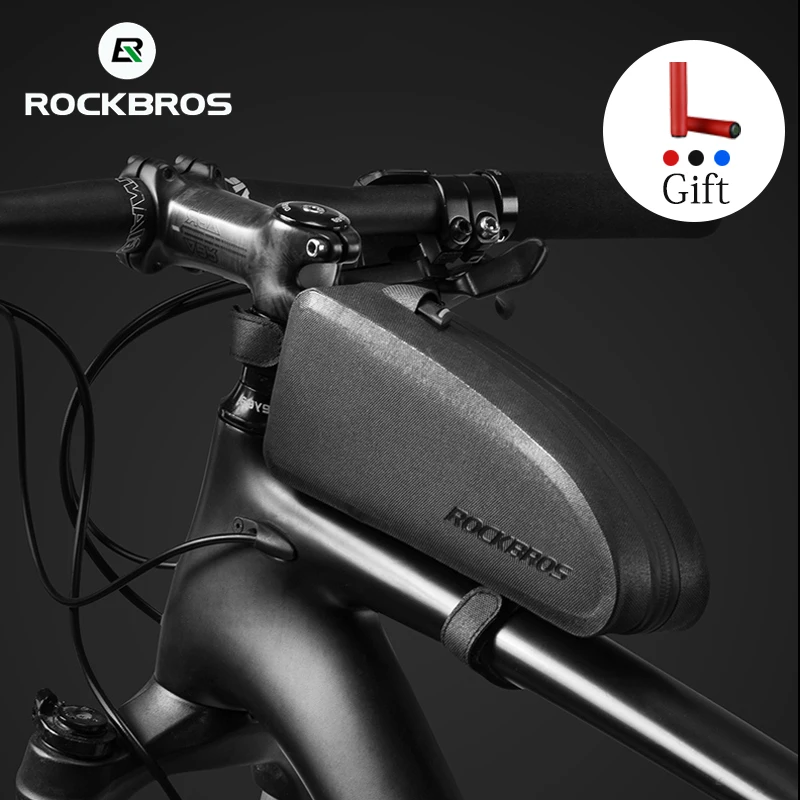 ROCKBROS Bicycle Panniers Frame Front Tube Waterproof Bag Cycling MTB Road Storage Shockproof Bicycle Accessories handlebar bag