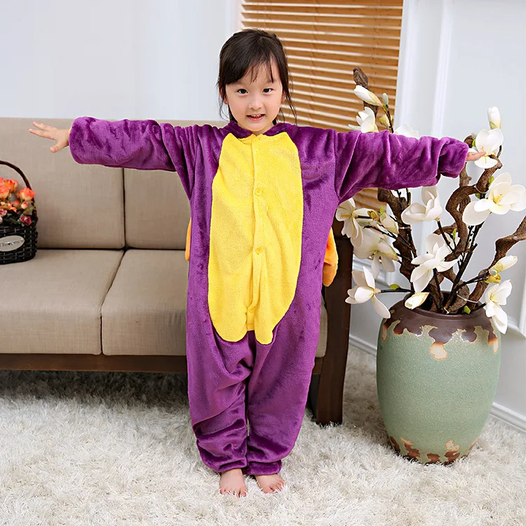 Women Onesie Spyro Dragon Pajama Adult Kid Purple Animal Character Costume Funny Festival Party Jumpsuit Winter Warm Play Suit