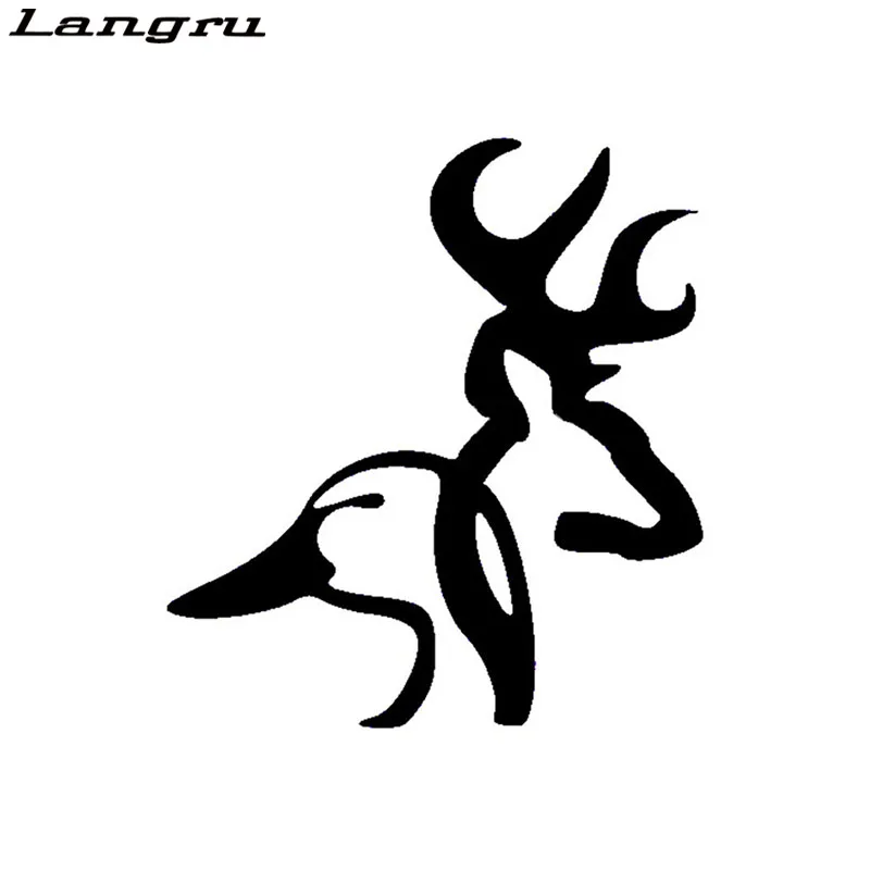 Langru 13.6*15CM Browning Deer Duck Car Sticker Cartoon Personalized Car Stickers And Decals Car Accessories Jdm