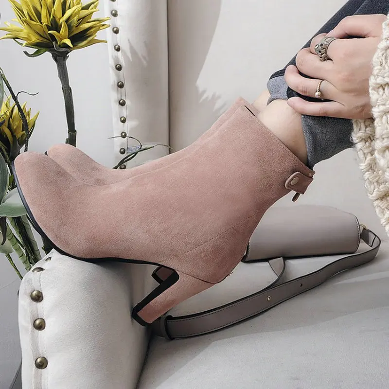 Sianie Tianie 2024 moda scarpe tacco alto donna décolleté stivaletti stivaletti per signora inverno stivali da donna extra large size 46 47