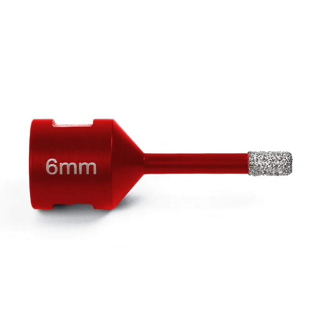 Punte per trapano diamantate a secco da 4 pezzi 6mm punta per carotaggio taglierina per sega a tazza per piastrelle in ceramica per filettatura di vetro di marmo di granito di porcellana