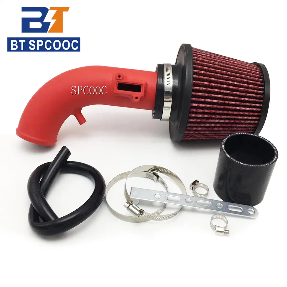 SPCOOC Car Modified Sport High Flow Cold Air Intake Filter Kit Fit For Honda Jade Vezel And Honda Civic 8th Red