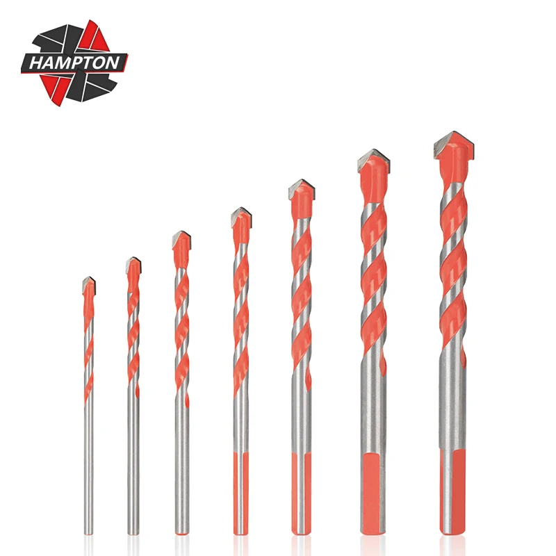 

1pc 3-12mm Triangular-overlord Handle Dril Tungsten Steel Wall Tile Concrete Drilling Bit Household Hand Electric Drill