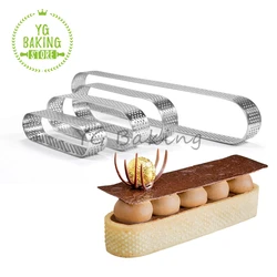 4/6/8 Pcs Oval Tart Ring Stainless Steel Circle Mousse Cake Ring Set French Dessert Tools Baking Supplies Kitchen Accessories