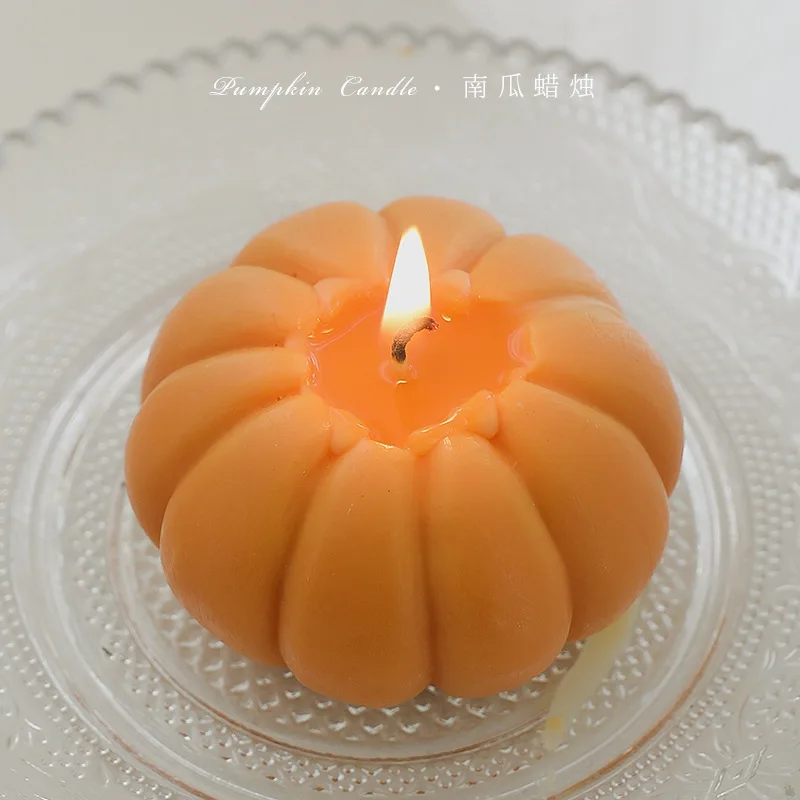 

Simulation Pumpkin Fragrance Candle Ornament Scented Soy Wax Handmade Home Decor Box Friend Birthday Wedding Souvenir Halloween