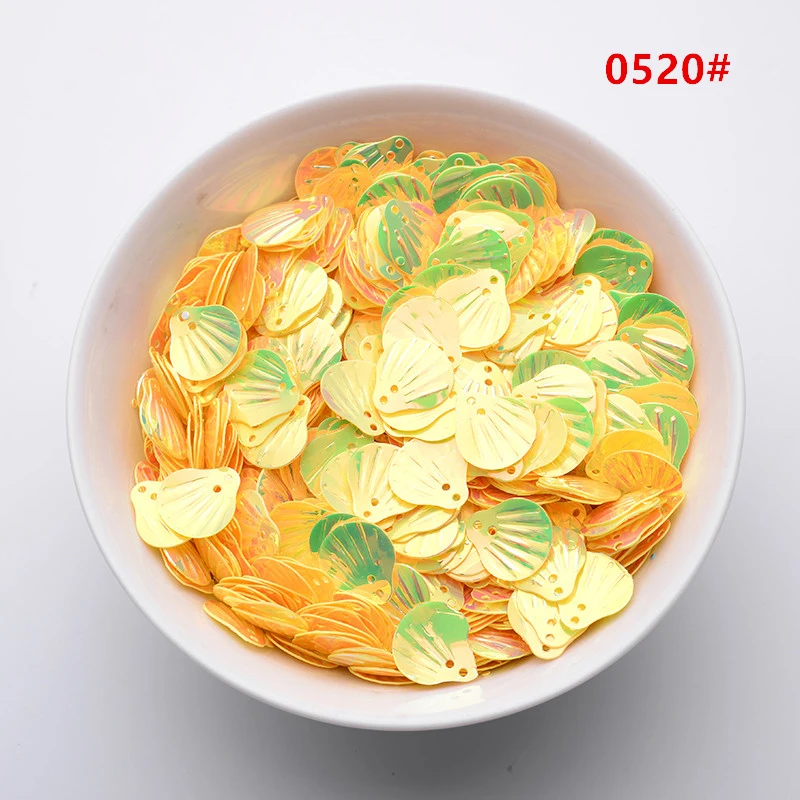 18*20mm Shell Shape PVC Bulk Sequined DIY Garment Sewing Supplies Footwear Accessories Party Decoration